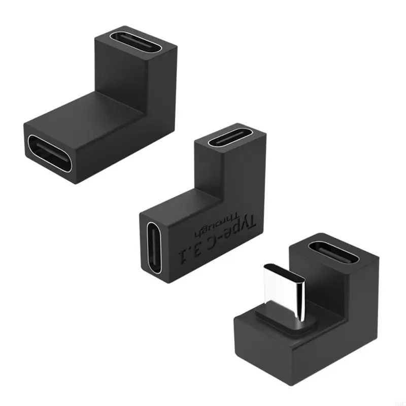 

J1HC USB 3.1 Type C Adapter Elbow Converter USB C Data Sync Extension USB C
