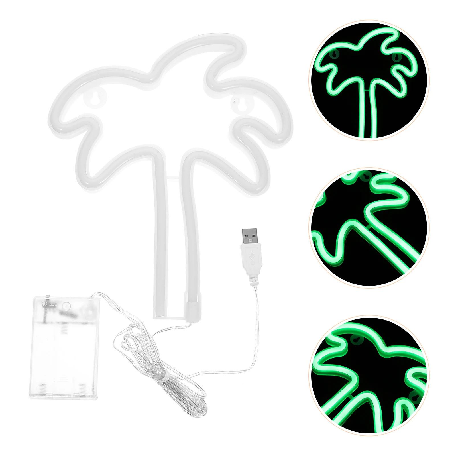 

Palm Tree Neon Sign LED Light USB Powered Durable Decorative Night Light for Room Party Store Display Aesthetic Decor