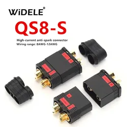 1/2/3/4/5 Pairs QS8S Original Anti-Flash high Current QS8 8 mm EC8 Gold Plug Connector Reverse Polarity Proof 180A e-Bike e-Sc