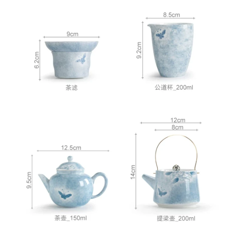 Afternoon Modern Tea Set Miniature Decoration Chinese Quality Tea Set Traditional Loucas Porcelanas Conjunto Te Matcha Kit