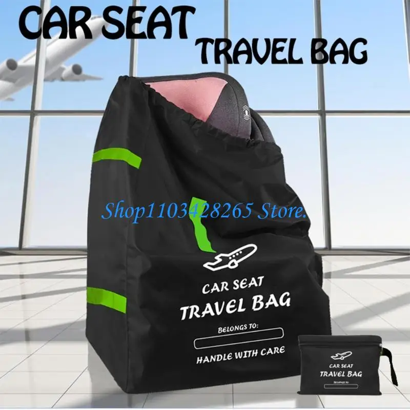 유아용 여행 친화적 인 카시트 보관 가방 유아용 조절 가능한 스트랩 내구성 패브릭 게이트 체크 카시트 커버 G2TE