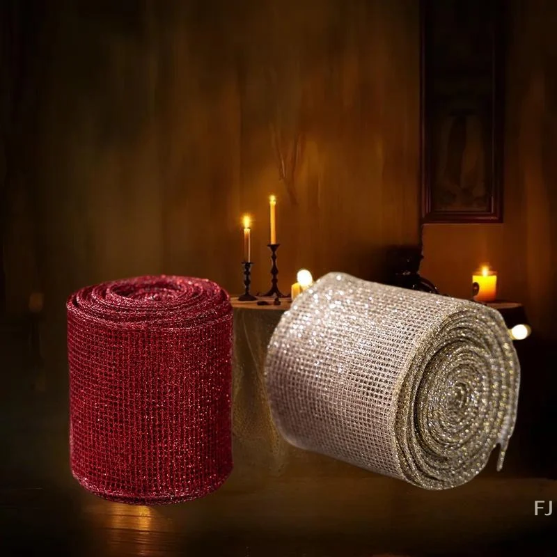 شريط عيد الميلاد الإبداعي DIY على لفة - للشجرة والإكليل وديكور الهدايا