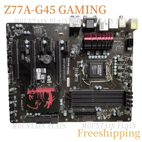 Para msi Z77A-G45 placa-mãe de jogos z77 lga1155 ddr3 mainboard 100% testado totalmente trabalho