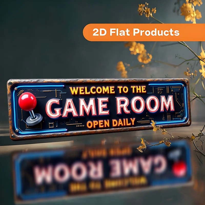 2D Flat, Vintage Metal 