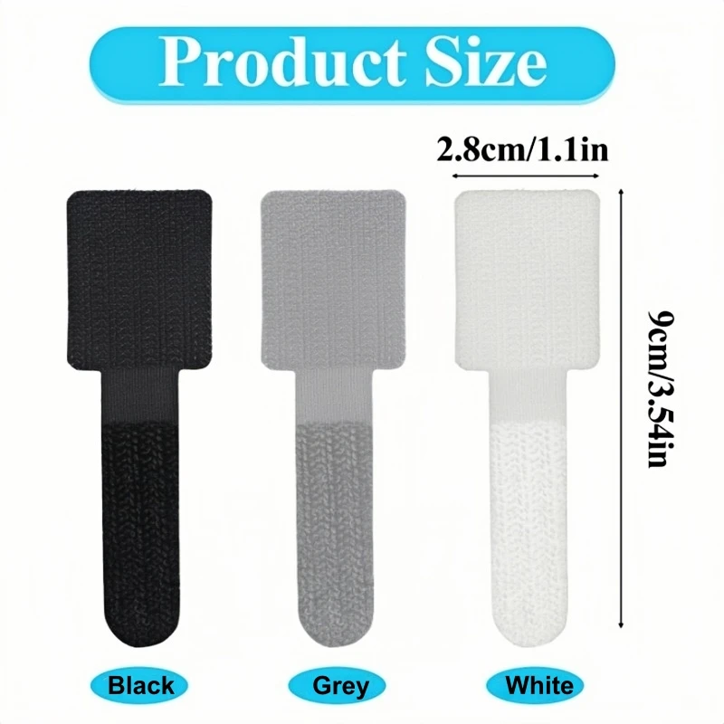 10/20/30 pçs reutilizáveis gancho e laço cabo laços cabo corda titular auto adesivo ajustável cabo organizador escritório em casa Essentials