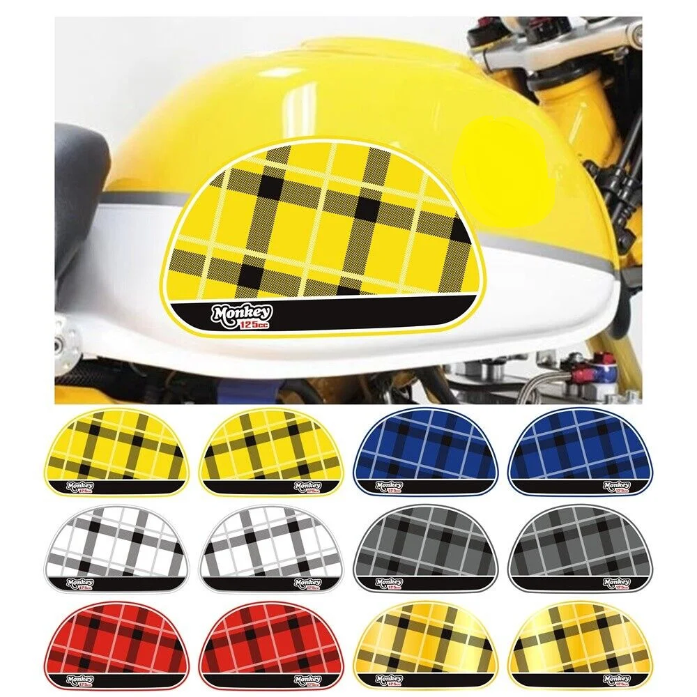 

3D Edge гелевая наклейка на боковой бак для топливного газа Gip для HONDA MONKEY 125 2019-2025, противоскользящая накладка, буксировочная боковая накладка, аксессуары для мотоциклов