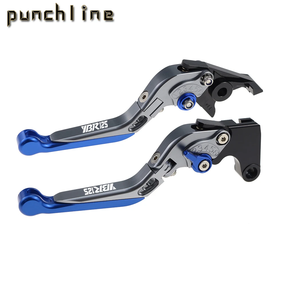 Fit For YBR125 2005-2014 Folding Extendable Brake Clutch Levers YBR 125 Motorcycle CNC Accessories Adjustable Handle Set