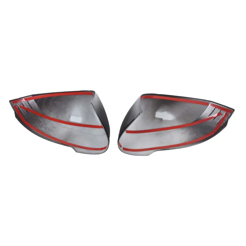 ABS Carbon Fiber Car Side Rearview Mirror Cap Rear View Mirror Cover Trim Decoration For BMW X1 iX1 U11 2023-2024 Car Accessory