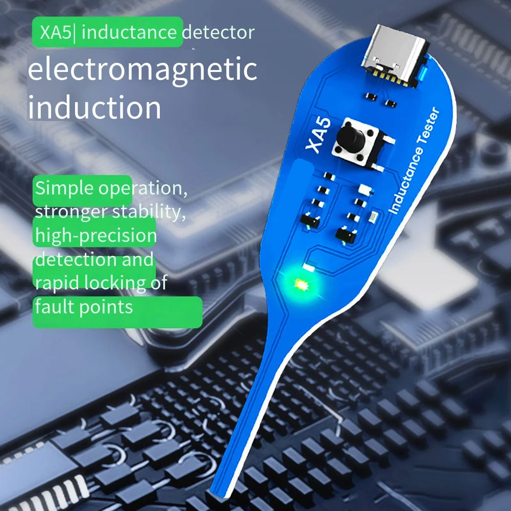 XA5 Portable Motherboard Coil Tester With High Accuracy Electromagnetic Induction Technology For Quick Inductor Detection On PCB