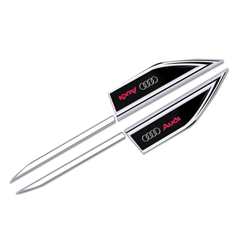 

Car Fender Side Blade Stainless Steel Decal Car Body Protective Sticker for Audi A3 A4 A6 A5 Q5 B9 Sline S3 S4 S5 S6 Quattro Q3