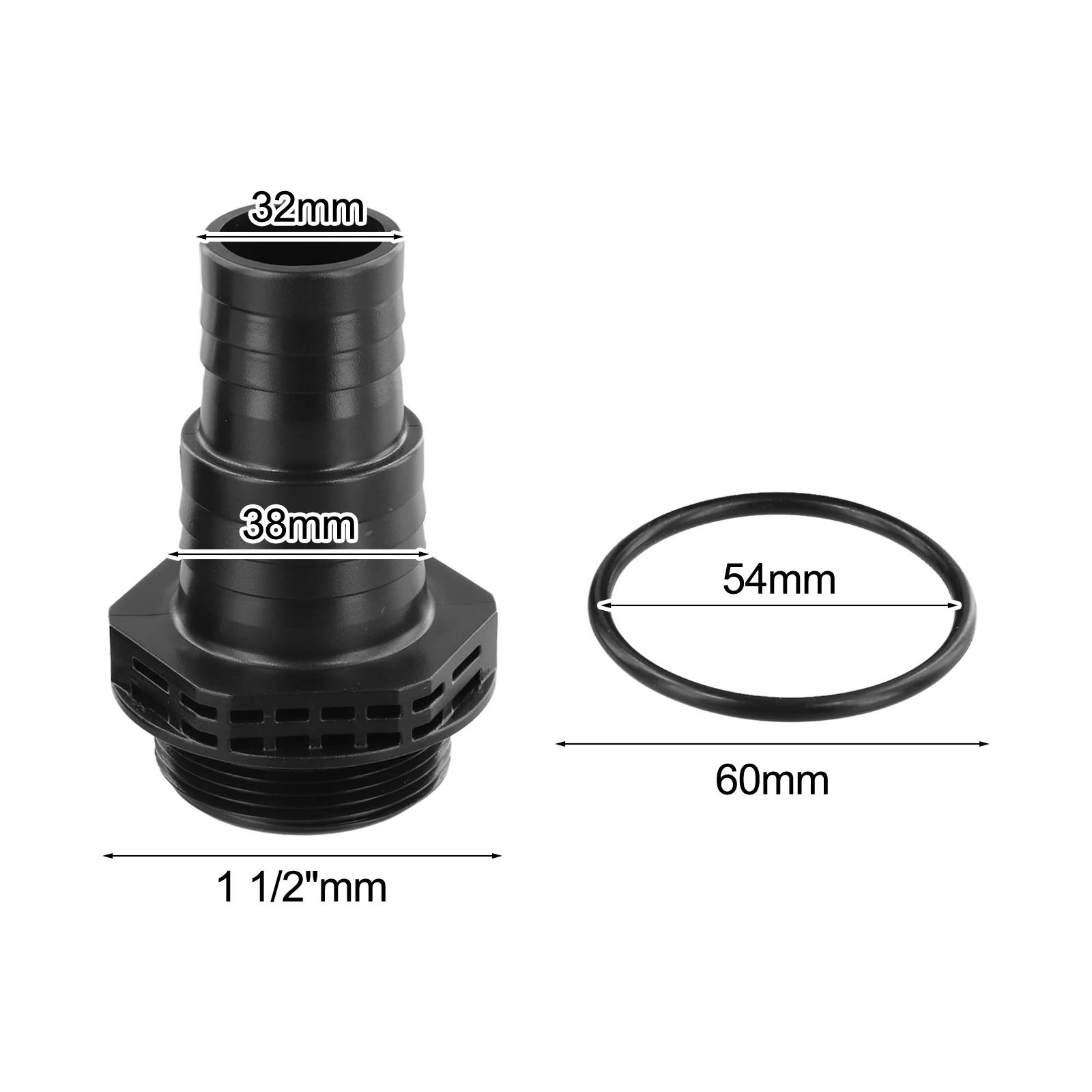 

32/38 Mm Pump Connection With O-ring For SPS50 For SPS75 For SPS100 Pump Swimming Pool Cleaning Accessories Pool Accessories