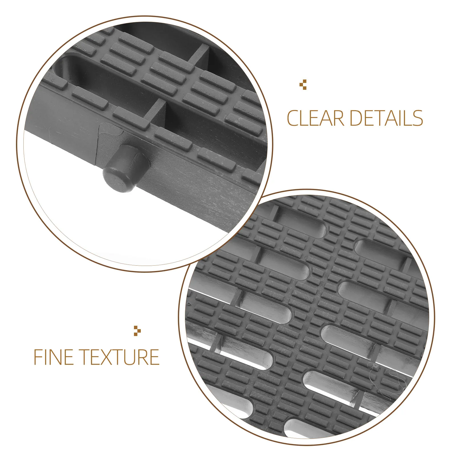 Heavy-Duty Plastic Trench Cover Kitchen Drain Grate Drainage Driveway Drainage Ditch Cover Reusable