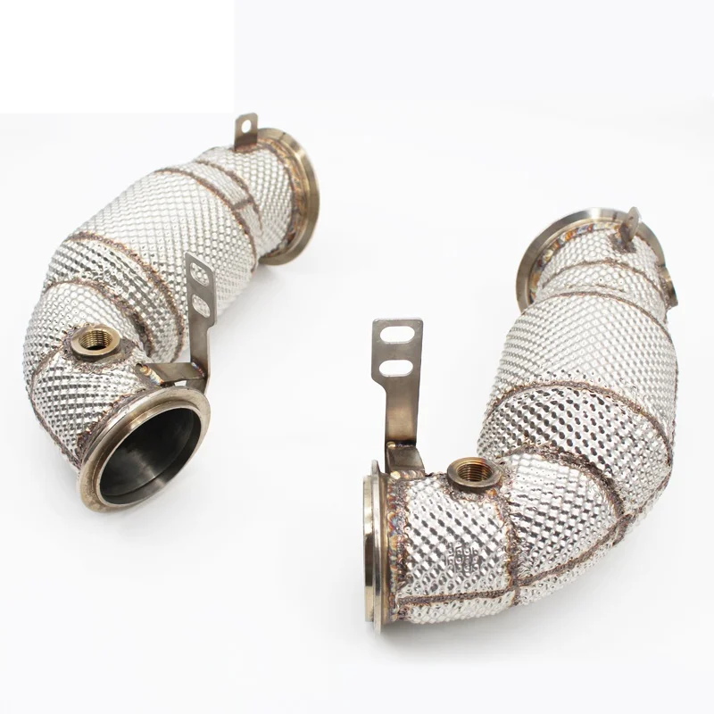 Head Section High flow Pipes Exhaust Pipes branch downpipe Exhaust Pipe with catalyst for BMW X5/X5M 4.4TT V8