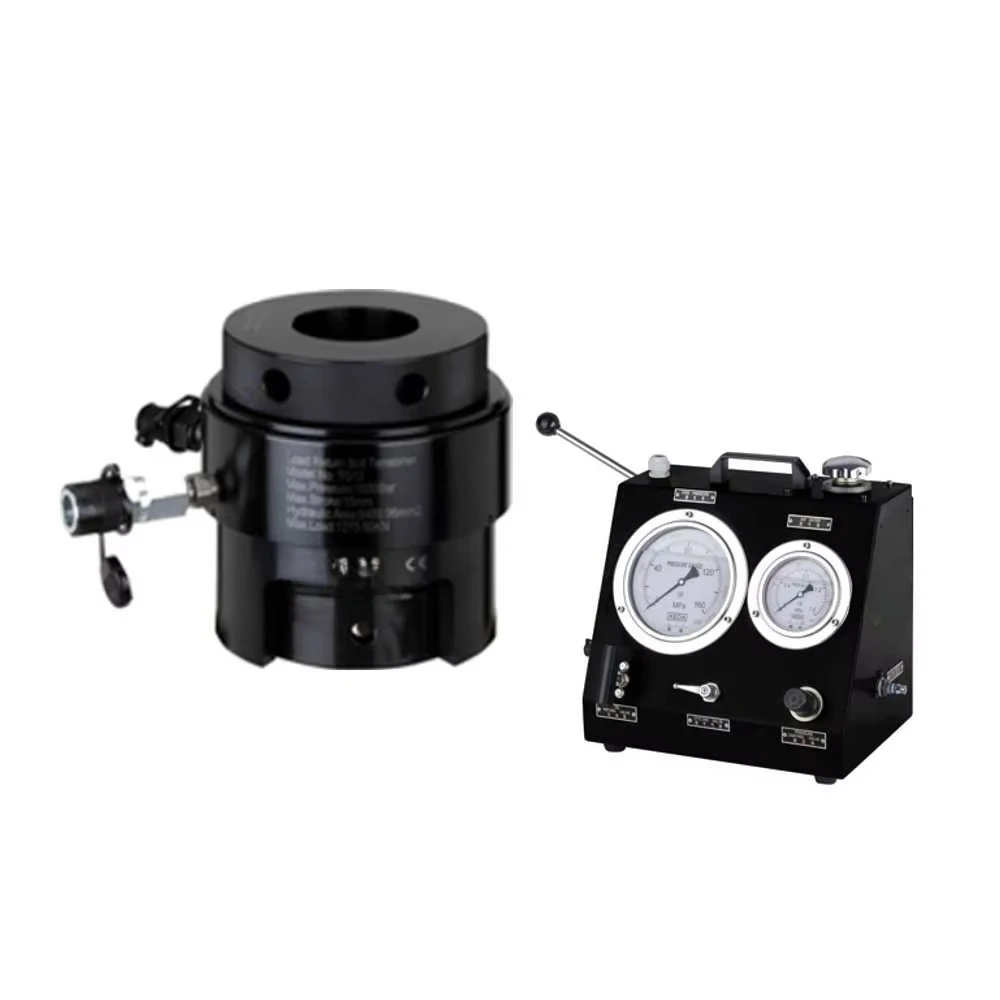 Struktur, breiter Bolzenbereich, hydraulischer Bolzenspanner, entwickelt für robuste Umgebungen, 1500 bar Druck, kompakt