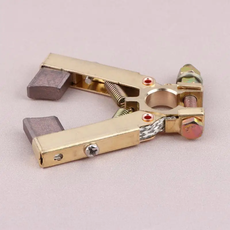 Hot Sale Carbon Brush Holder Scissors Double Foot Type For Motor Power Tool Hole Dia. 12mm Copper Carbon Brush Holder view 3