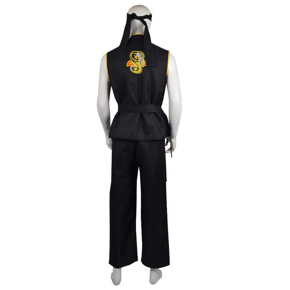 Anime Game Kof Cosplay Costume Cobra Kai Val Armorr Karate Uniform Taekwondo Clothing for Man Kids Gladiator Role Play Costume