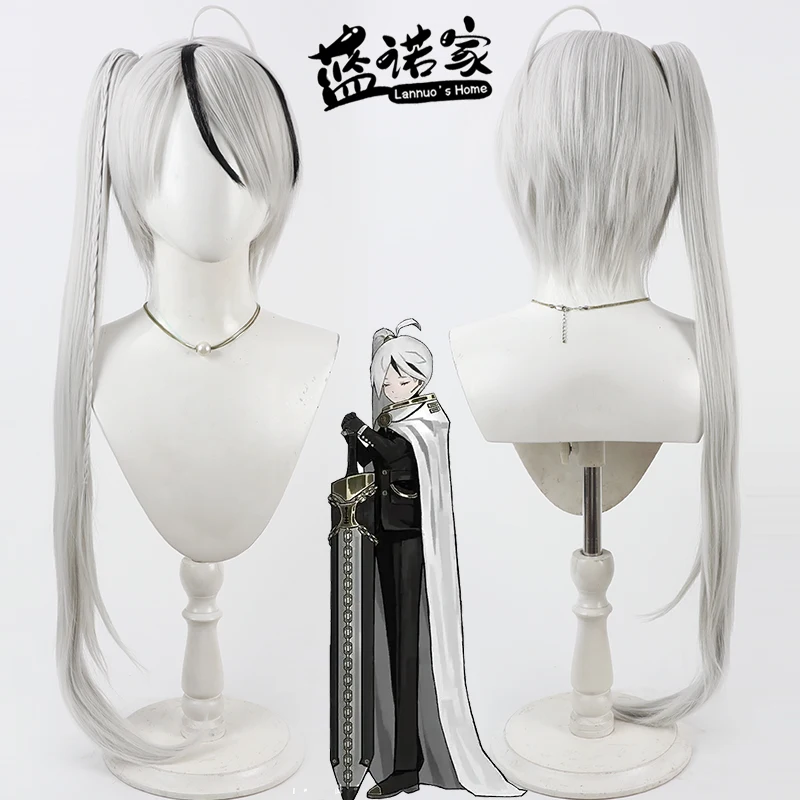 

Game Library Of Ruina Yan Vismok Cos Cosplay Wig Halloween Carnival Party Prop Synthetic Hair Heat Resistant Fiber + Wig Cap