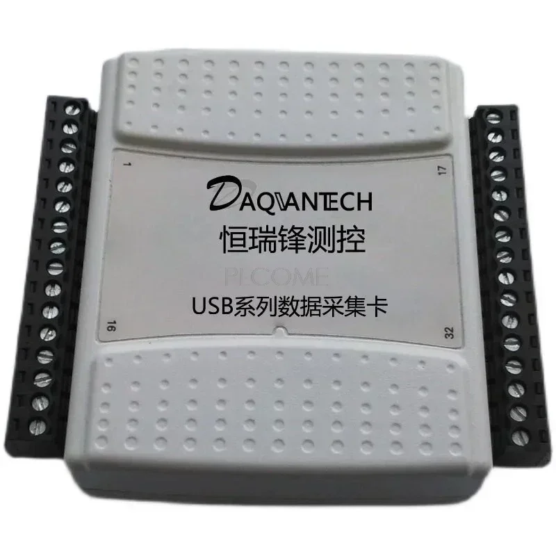 USB DAQ لوحة الحصول على البيانات متعددة الوظائف التناظرية 15AD 1DA 8DI 8DO 2 عداد التردد LabVIEW C #   اكسيل