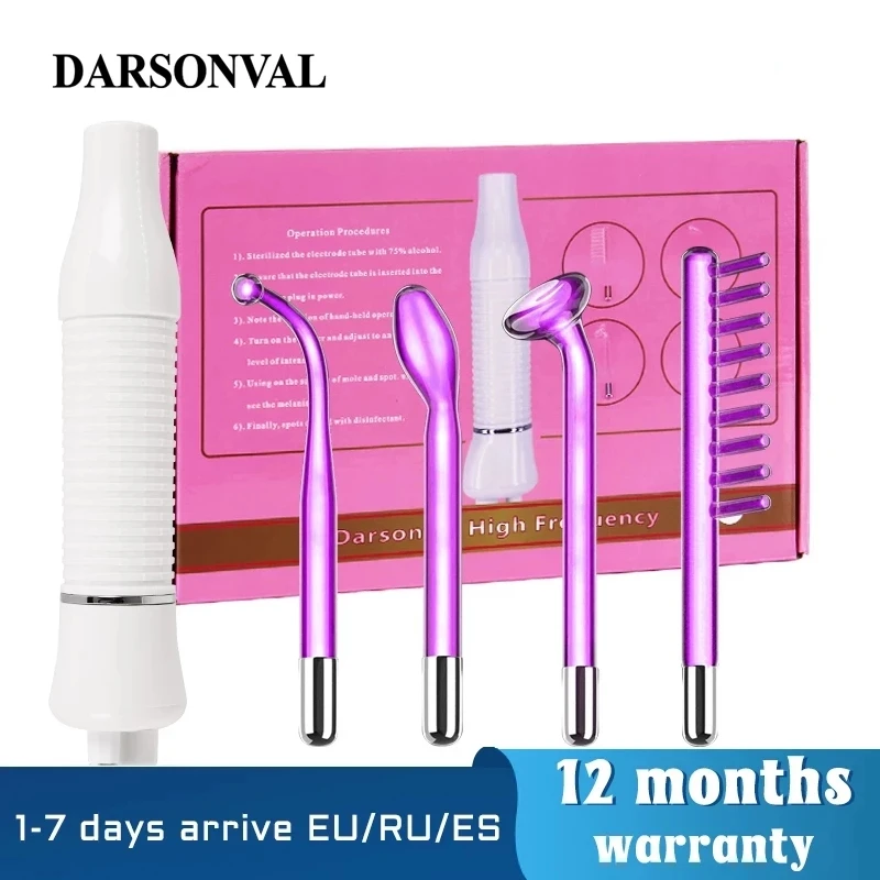 DARSONVAL Apparatus High Frequency Facial Machine For Hair Face Electrotherapy Wand Argon Treatment Acne D\'arsonval Skin Care