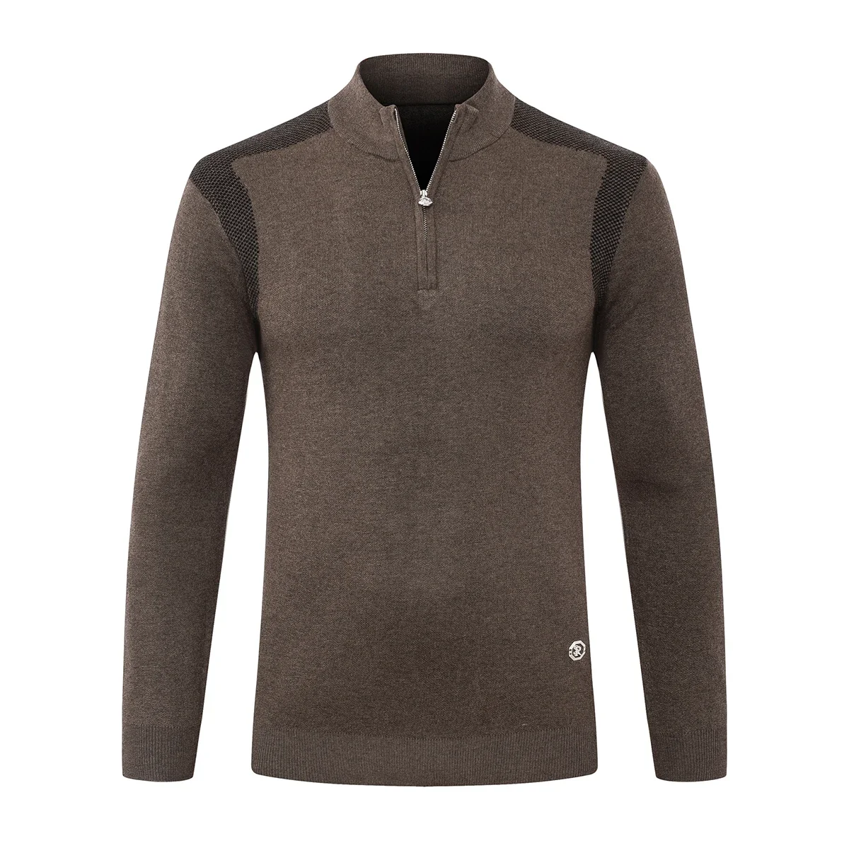 DIKU-suéter de lana CPTG para hombre, suéter cálido y cómodo con cremallera, tejido de punto elástico, cuello levantado, talla grande M-5XL, 2024, novedad de 2025