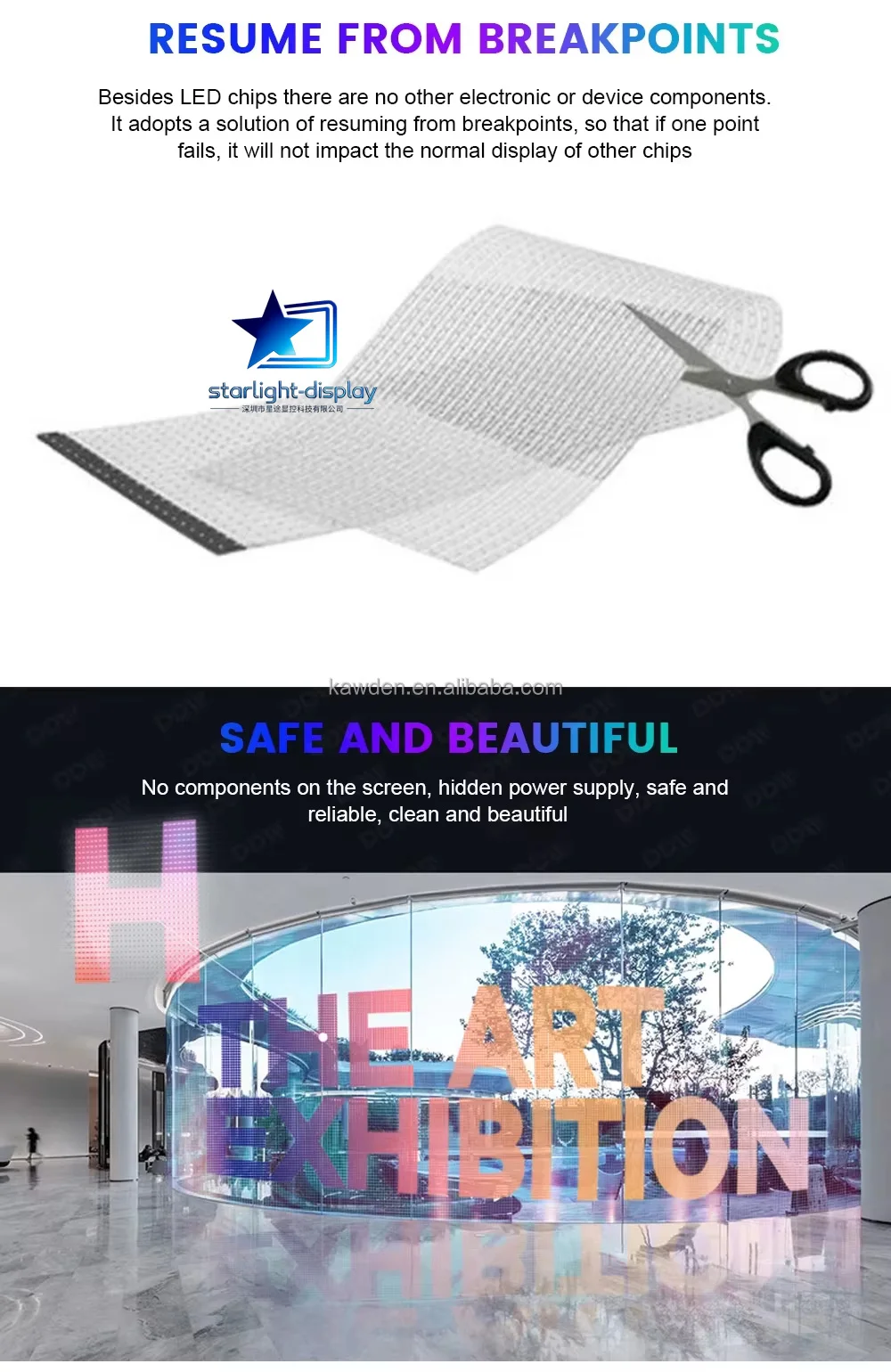 New P6 P8 P10 Adhesive Slim Flexible Transparent Film LED Screen for Glass Windows Self-adhesive Display Transparent Screen