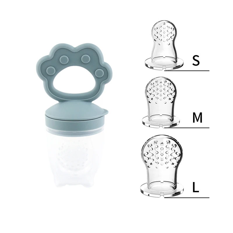 Jouet en Silicone pour jus de fruits et légumes, gomme pour bébé, dessin animé, bâton de broyage des dents à mâcher, outil alimentaire auxiliaire, ustensiles de soins sûrs pour bébé