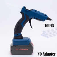 Electric Cordless Hot Melt Glue Gun for Bosch 18V Lithium Battery w/10pcs Glue Stick Hot Melt Welding Home Crafts DIY