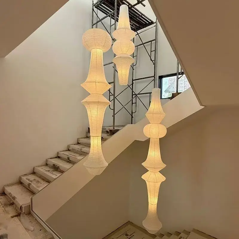 Lámpara de Estilo Japonés Wabi-sabi Wind Noguchi Yong, Lámpara Medieval, Lámpara de Ventana, Lámpara Decorativa, Lámpara de Papel de Arroz, Pantalla de Papel Artístico