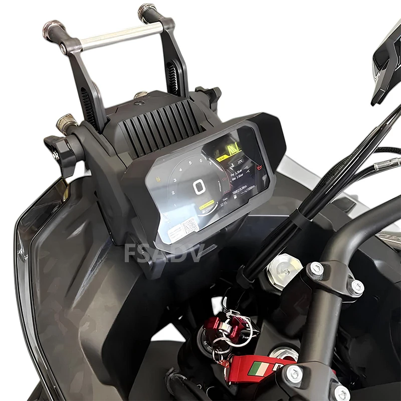

Carbon Black Motorcycle Sun Visor Cover Instrument Screen Sunshade Guard Protection For CFMOTO 700MT MT 700 2025- mt700 ADV