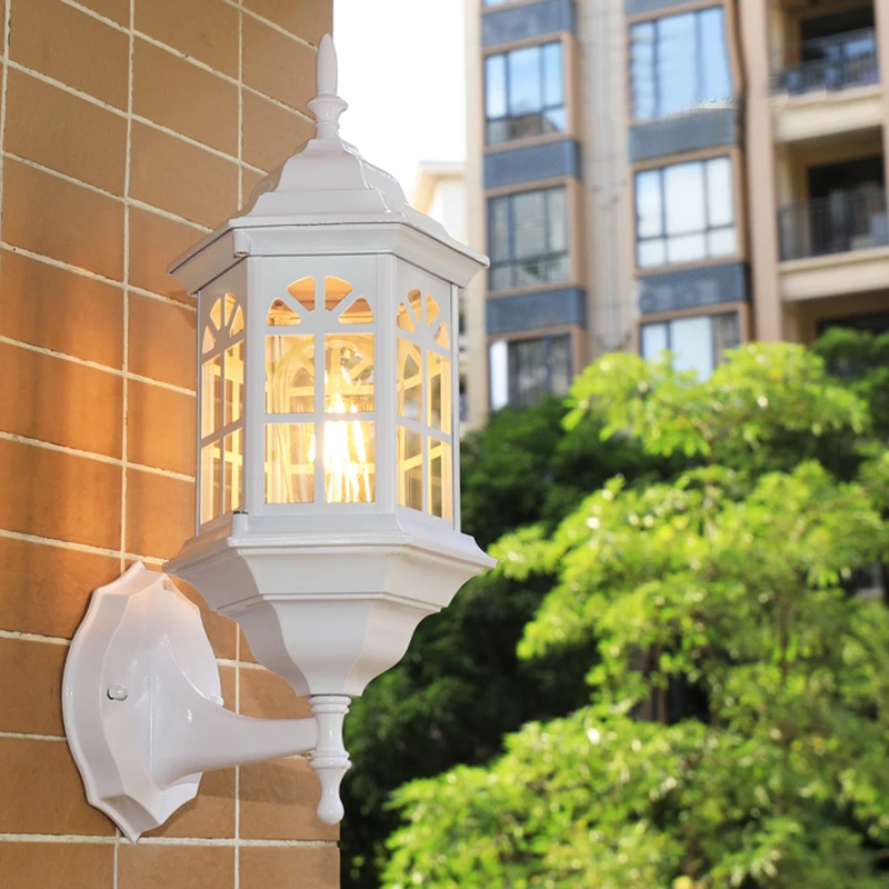 

Outdoor Wall Light European Waterproof Wall Lamp Villa Garden Corridor Yard Porch Sconce Vintage Home Decor Lighting Fixture