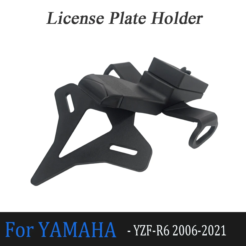 

For Yamaha YZF-R6 2006-2018 2019 2020 2021 Motorcycle Rear Short Tail Stock Tidy License Plate Holder Tailstock Bracket Kit