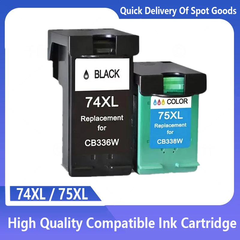 Compatible Ink Cartridges For hp 74 75 CB335WN CB337WN Photosmart C4200 C4280 C4345 C4380 C4385 C4480 C4580 For HP74