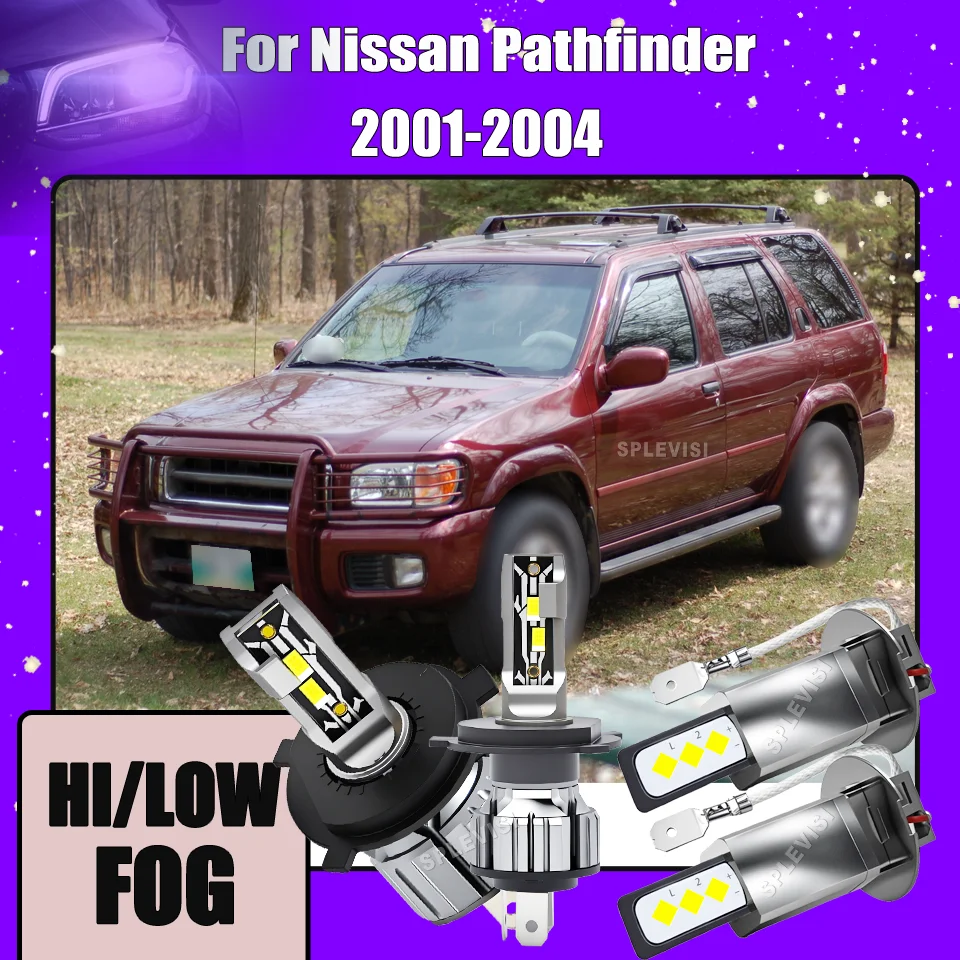 

Aviation aluminum heat dissipation LED Headlight Fog Light H4 H3 For Nissan Pathfinder 2001 2002 2003 2004 Installation Guide