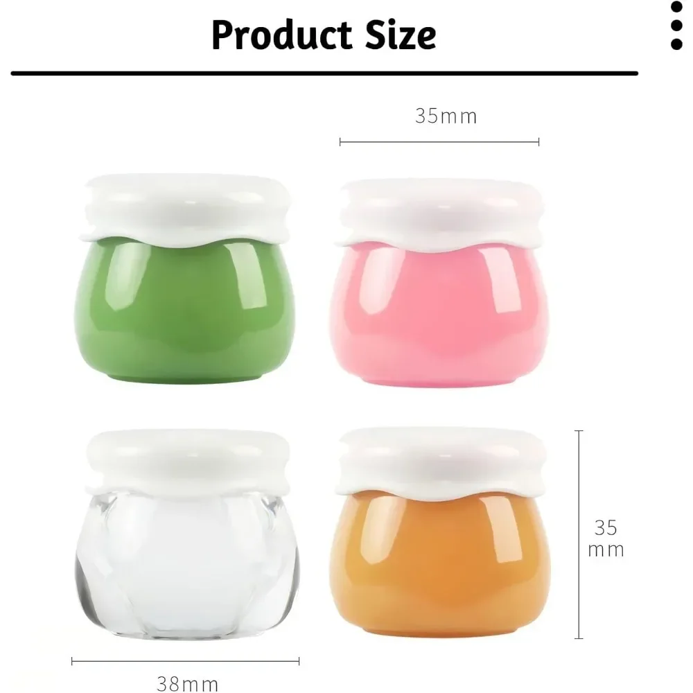 5PCS 10G Acryl Leere Kosmetikdose Nachfüllbare Kosmetikbehälter Tragbare Multifunktions-Reiseflasche für Creme Shampoo Lotion