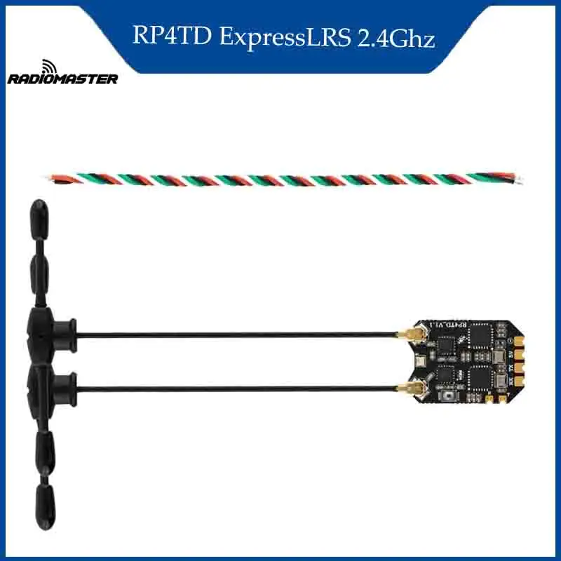 

RadioMaster RP4TD ExpressLRS ELRS 2,4 ГГц разнообразие приемник встроенный WIFI двойной TCXO для самолетов FPV дронов DIY RC Запчасти