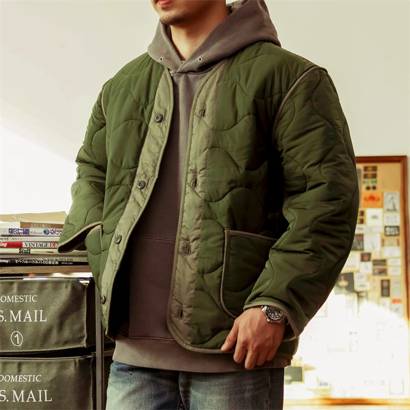 Red Tornado M-65 Liner Jacket Winter Men's Quilted Coat Army Green