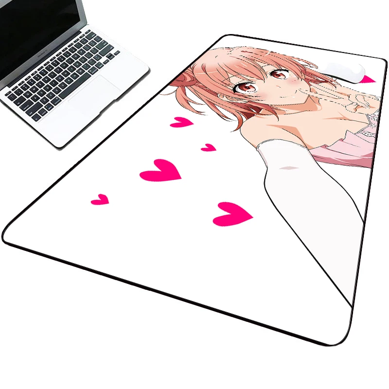 Yui Yuigahama Oregairu لوحة ماوس الكمبيوتر مثير ماوس الوسادة الراحة الوسادة أنيمي ماوس الحصير ألعاب حصيرة 350X600X2MM لتقوم بها بنفسك محمول ميسا الألعاب