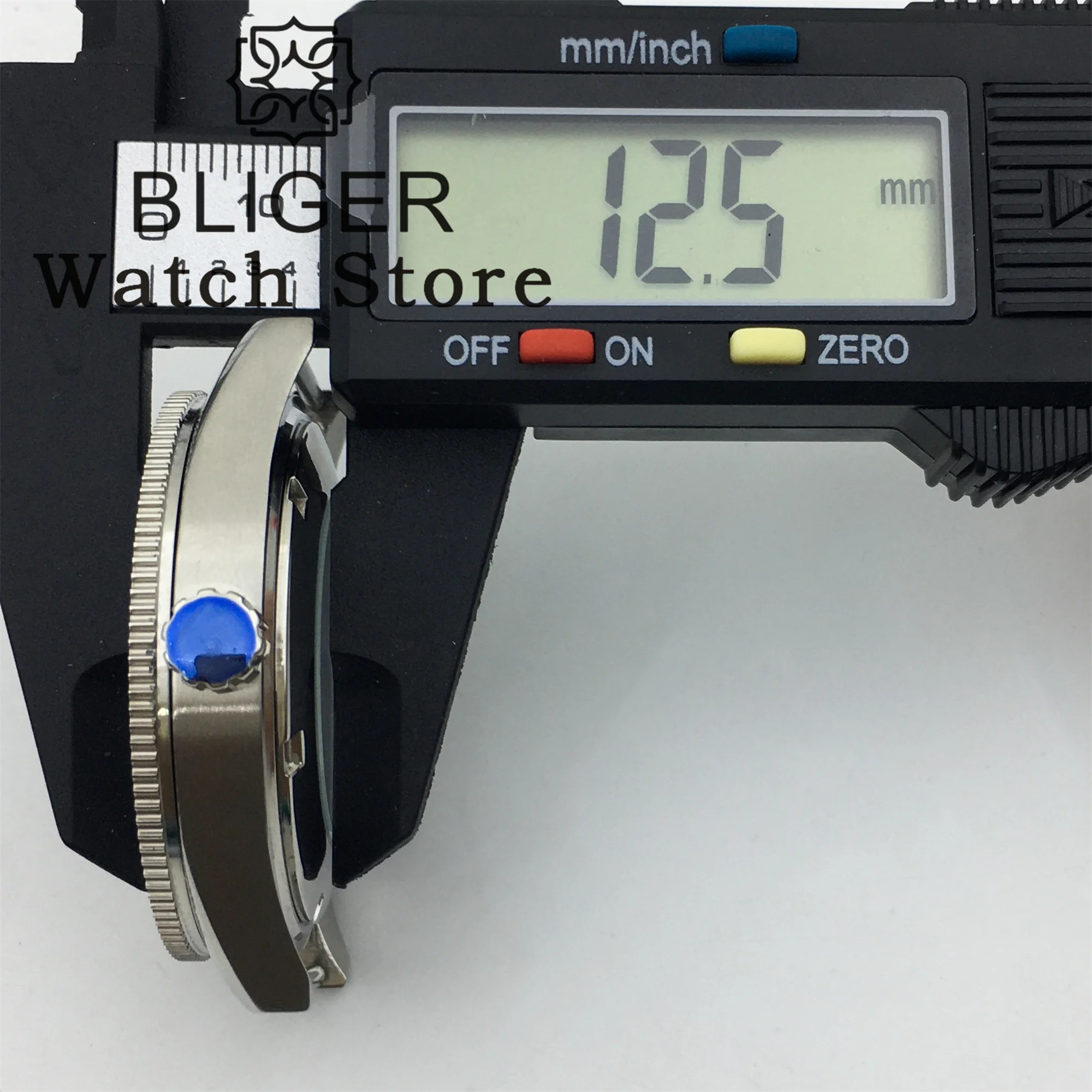 جراب ساعة غير قابل للصدأ مع إطار سيراميك ، زجاج ياقوتي ، 41 ، مناسب لـ NH34 ، NH35 ، NH36 ، ETA2824 ، حركة PT5000