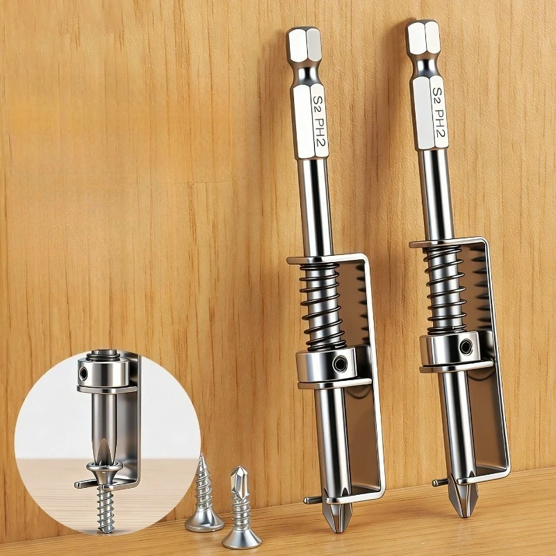 Phillips High Hardness Spring Positioning Screwdriver Bit Strong Magnetic Non Slip Tungsten Steel Electric Screwdriver Bit