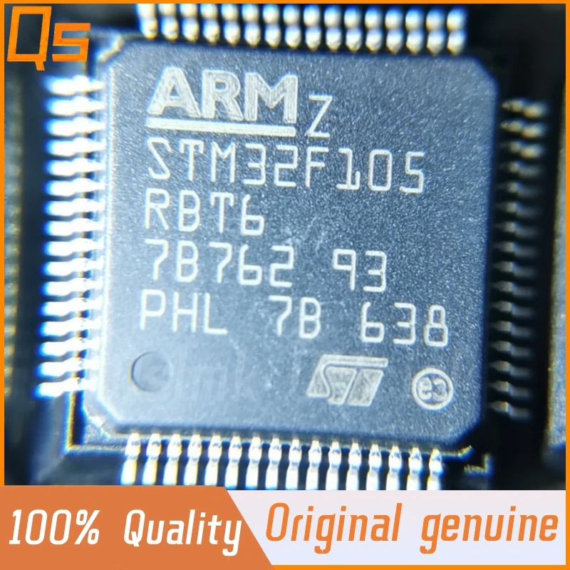 오리지널 마이크로컨트롤러 MCU 칩, STM32F105RBT6, STM32F105, LQFP64, 32 비트, 신제품