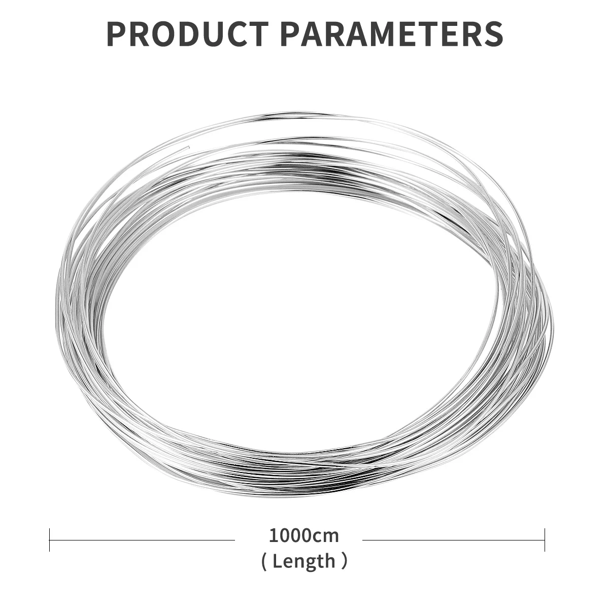 5pcs 1Mm Aluminum Wire 10M Per Roll Silver Diy Flexible Metal Craft For Jewelry Making Beading Bonsai Decor Aluminum Yarn Craft