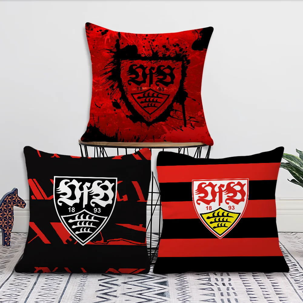 Football Logo V-VfB-BES Fashion S-StuttgartS Living Room Headboard Office Cushion Bedroom Cushion Sofa Nap Time Pillow Case