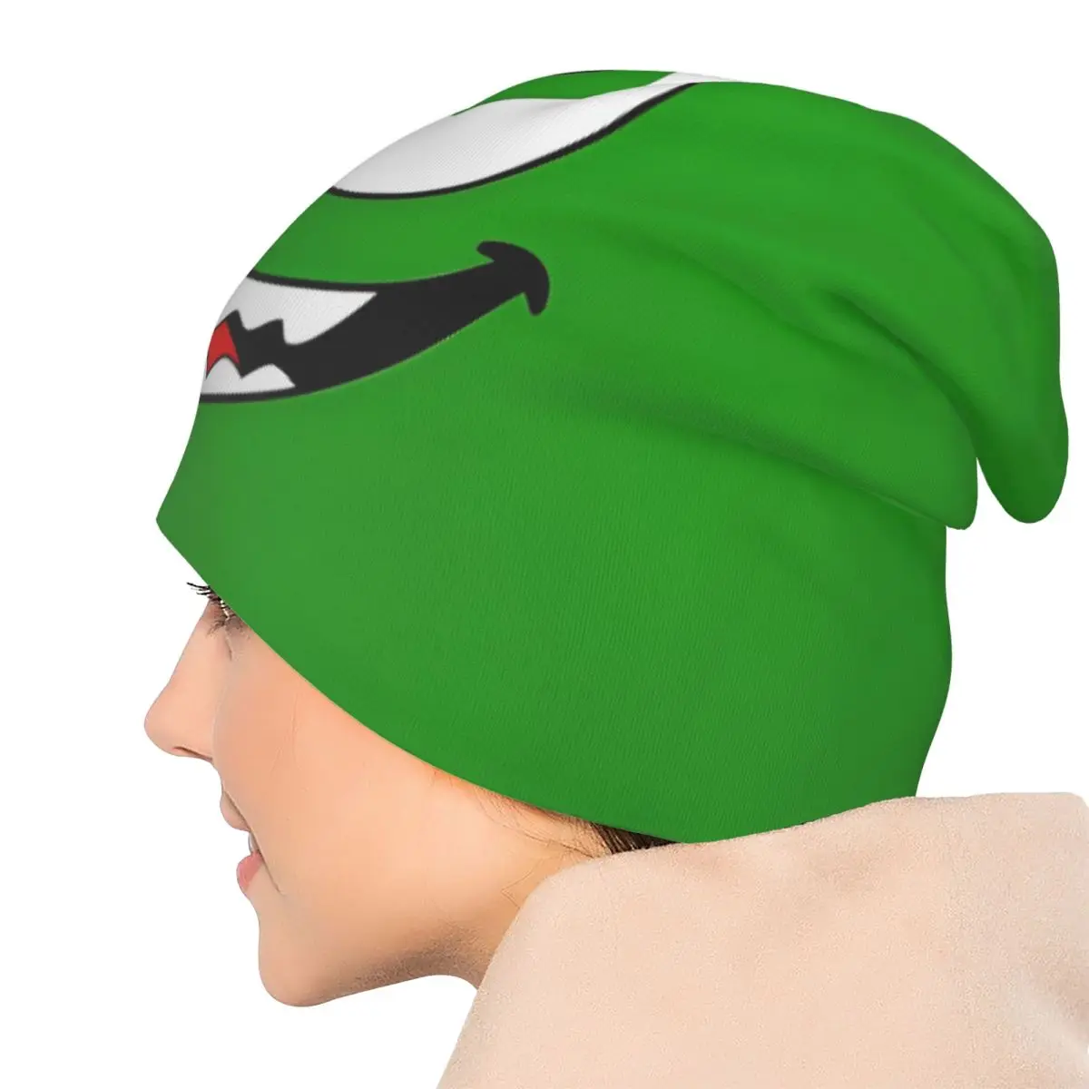 面白い目マイク・ワゾウスキースカリービーニー帽子モンスターズインクヴィンテージ男性女性アウトドアキャップ暖かいヘッドラップボンネット帽子