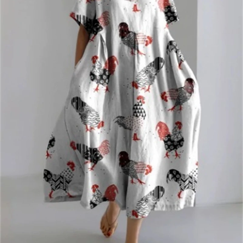 Col rond manches courtes hauts femmes imprimé Animal fleuri coton comme Blouse décontracté usage quotidien mode femme t-shirts été