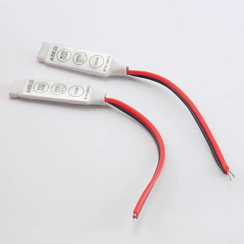 LED Strip RGB Controller Dimmer Switch DC 12V LED Single Color Mini 3Key Controller for SMD 5050 3528 5730 LED Strip Light