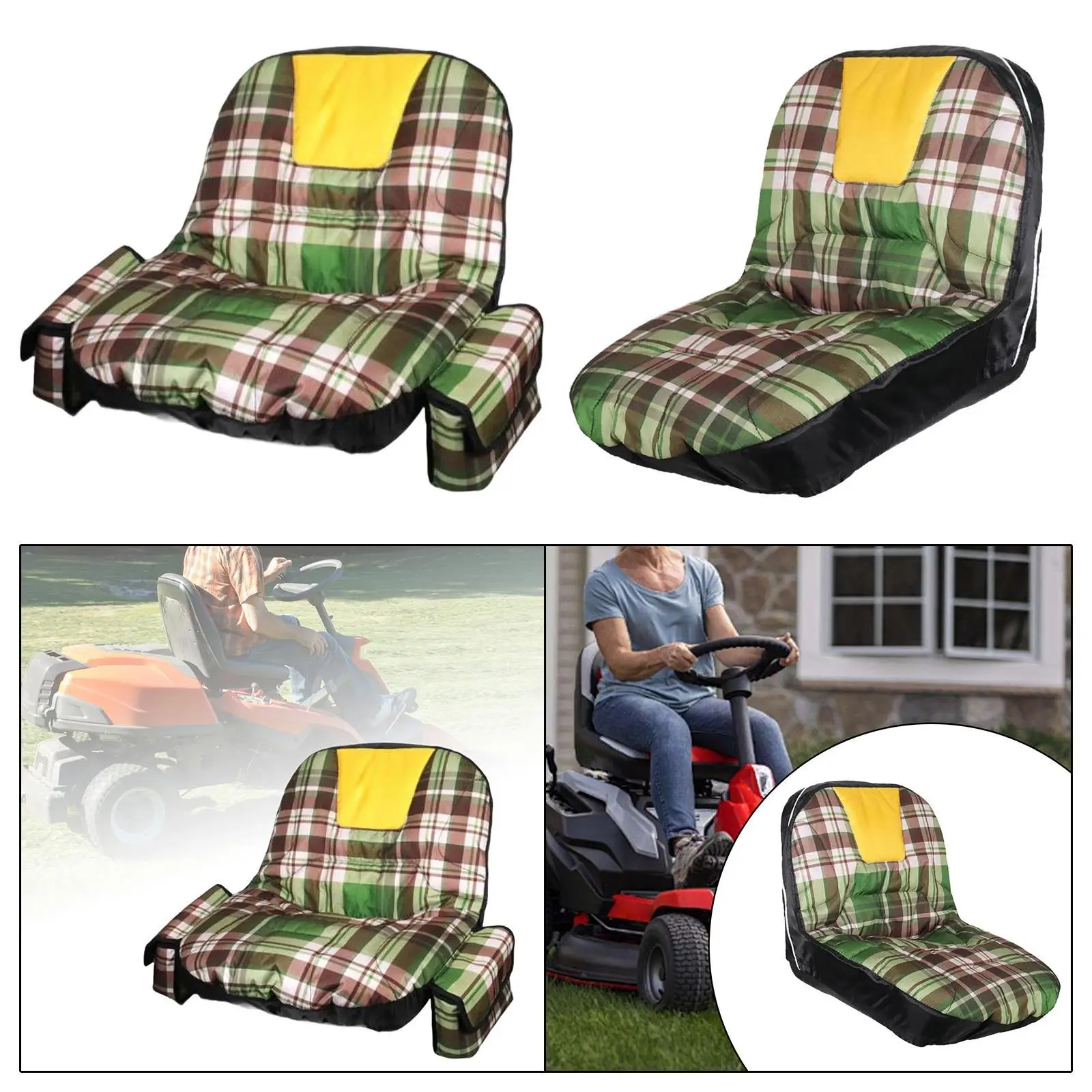 

Riding Lawn Mower Seat Cover Premium Lightweight Soft Comfortable Accessories Replacement for Yard Gardening Garden Backyard