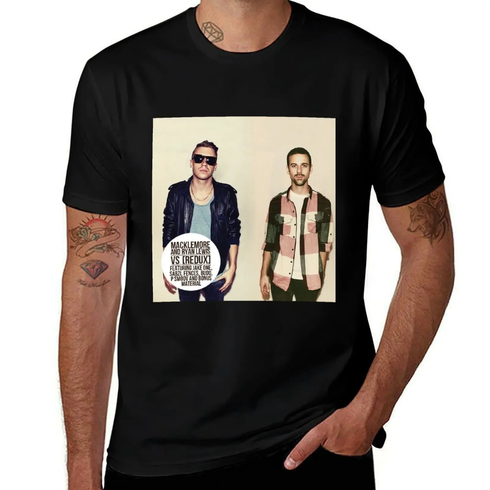 Macklemore & Ryan Lewis T-Shirt Non-Shrink Basic Cotton T-Shirt