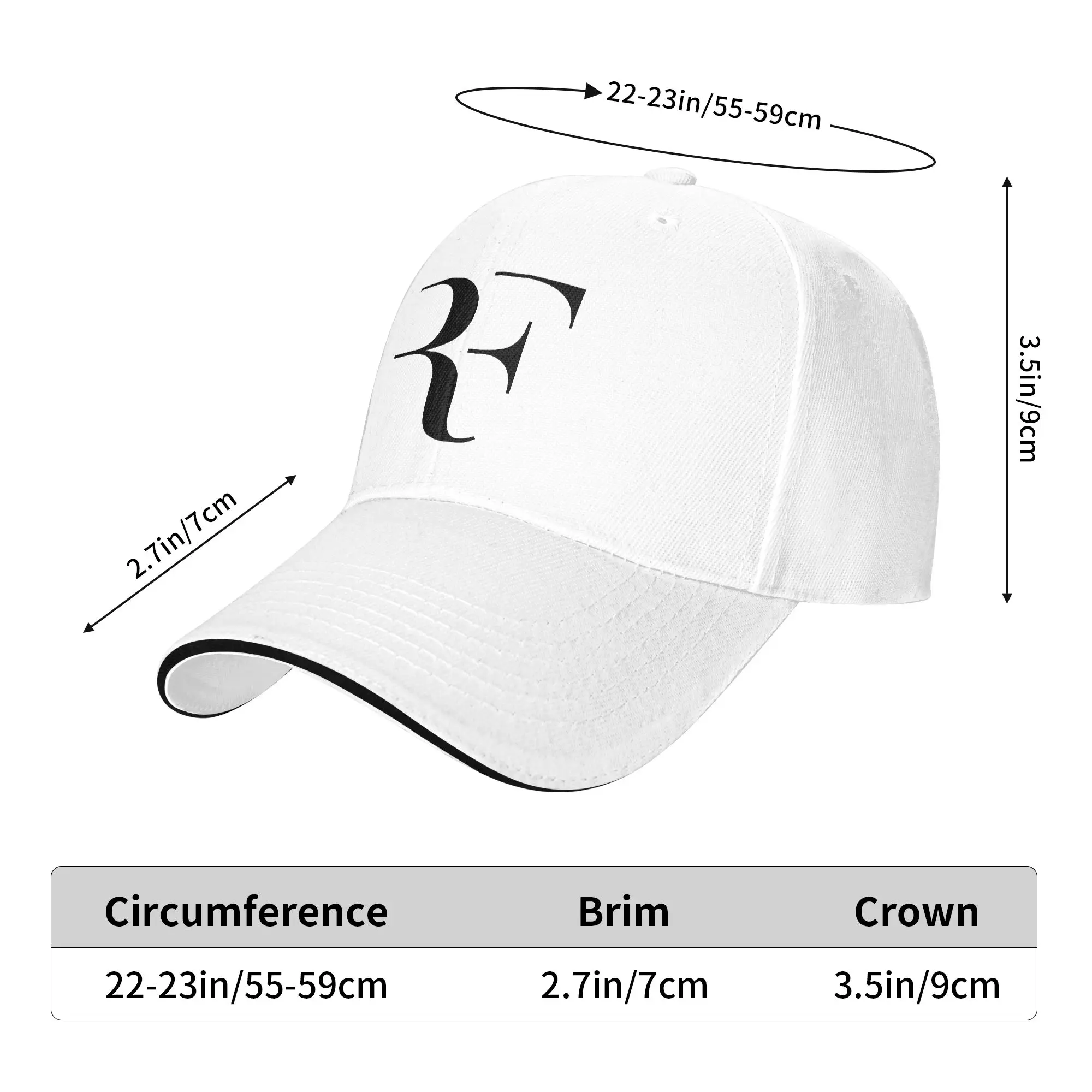 Summer Casual Baseball Cap Team Roger Federer Logo Outdoor Gym Trucker Hat For Female Male Sun  Fashion Baseball Caps