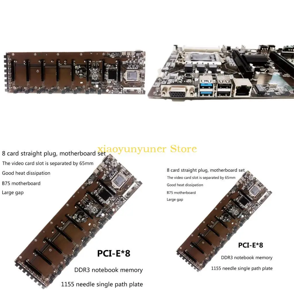 

P9JB 8PCI-E Professional Mining BTC PRO TB85 Desktop Motherboard B75 LGA 1155 DDR3 16G SATA3 USB3.0