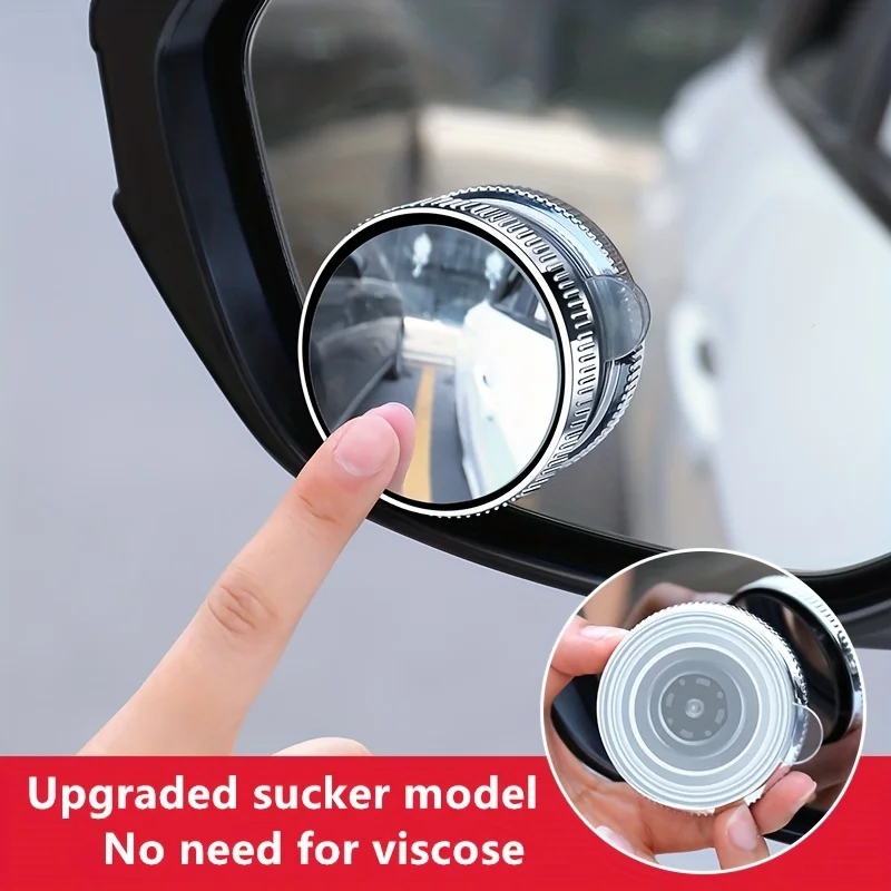 

Car Rearview Mirror Small Round Mirror 360 Degree Reverse Mirror Blind Zone Auxiliary Mirror Reflective Mirror Ultra Clear Small